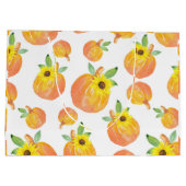 水彩カボチャ&ひまわり ラージペーパーバッグ (裏面)