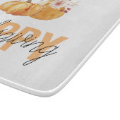 水彩カボチャ&オレンジハッピーサンクスギビング カッティングボード (角)