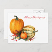 水彩カボチャ シーズンポストカード (正面/裏面)