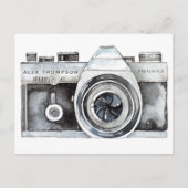 水彩カメラプロフェッショナル撮影者ブシネ ポストカード (正面)