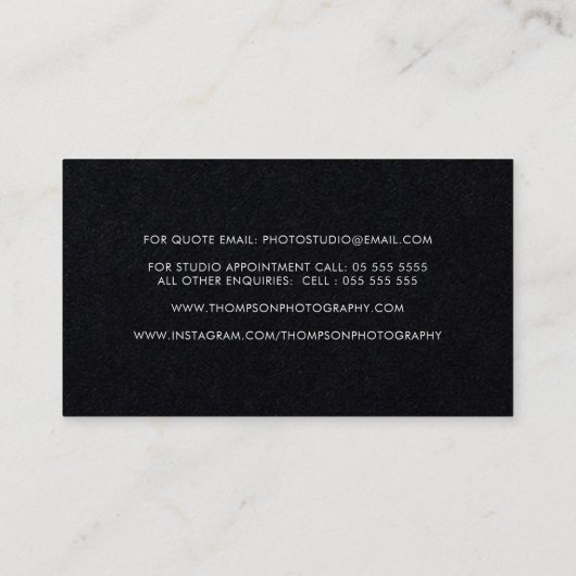 水彩カメラプロフェッショナル撮影者ブシネ 名刺 (裏面)