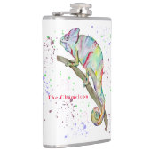 水彩カメレおもしろいオン フラスク (右)