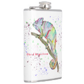 水彩カメレおもしろいオン フラスク (右)