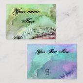 水彩カモダンスタマイズ可能名刺 名刺 (正面/裏面)