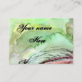 水彩カモダンスタマイズ可能名刺 名刺
