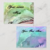 水彩カモダンスタマイズ可能名刺 名刺 (正面/裏面)