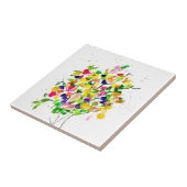 水彩カラフルツリー タイル (側面)