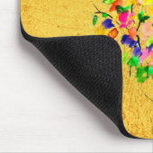 水彩カラフルツリー マウスパッド (コーナー)