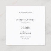 水彩カラフルテンプレートモダンシンプルデザイン スクエア名刺 (裏面)