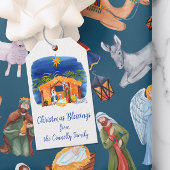 水彩カラフル出生 ギフトタグ