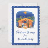 水彩カラフル出生 シーズンカード (正面)