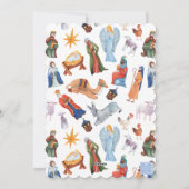 水彩カラフル出生 シーズンカード (裏面)