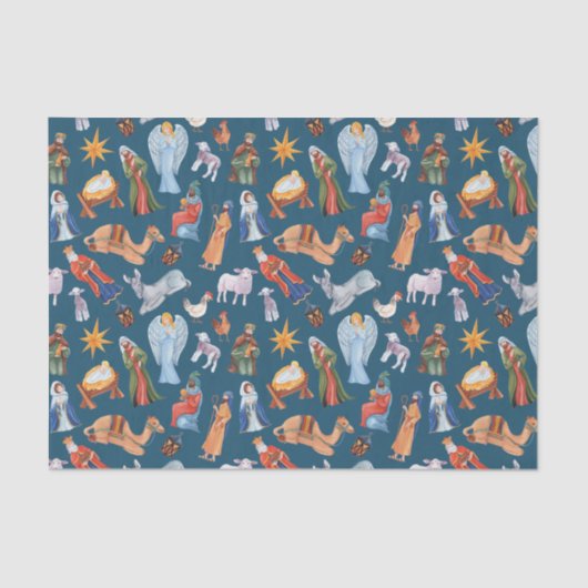 水彩カラフル出生 薄葉紙 (正面)