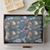 水彩カラフル出生 薄葉紙 (ギフト)