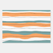 水彩カラフル包装紙シート、マット ラッピングペーパーシート (正面)