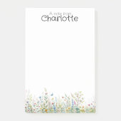 水彩カラフル山花名 ポストイット (正面)