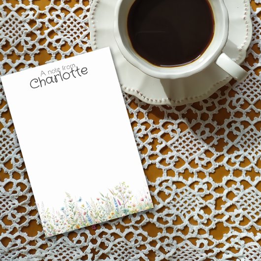 水彩カラフル山花名 ポストイット