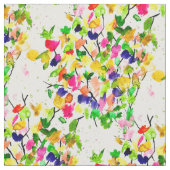 水彩カラフル抽象芸術ツリー ファブリック (クローズアップ)