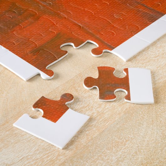 水彩カラフル絵画ズ。抽象芸術大理石缶 ジグソーパズル (側面)