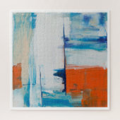 水彩カラフル絵画ズ。抽象芸術大理石缶 ジグソーパズル (縦)