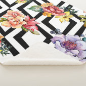 水彩カラフル花束花。フローラ植物 シェルパブランケット (3/4)