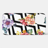 水彩カラフル花束花。フローラ植物 Case-Mate iPhoneケース (裏面 (横))