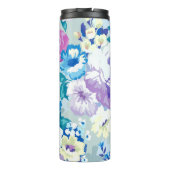 水彩カラフル花模様 タンブラー (裏面)
