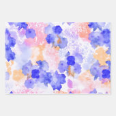 水彩カラフル ラッピングペーパーシート (正面3)