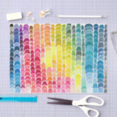 水彩カラースペクトルアートプリントティッシュペーパー 薄葉紙 (クラフト)