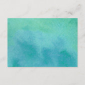 水彩カリグラフィーウェルカムパーティーカード エンクロージャーカード (裏面)