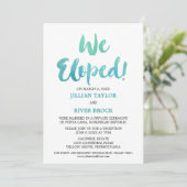 水彩カリグラフィービーチ挙式披露宴招待状 招待状 (スタンド正面)