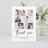 水彩カリグラフィー感謝カード サンキューカード (スタンド正面)