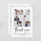 水彩カリグラフィー感謝カード サンキューカード (正面/裏面)