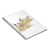 水彩カリフォルニアウイルバード自然アート ノートブック (右側)