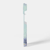 水彩カリフォルニアウイルバード自然アート iPhoneケース (左側面)