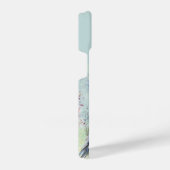 水彩カリフォルニアウイルバード自然アート iPhoneケース (右側面)