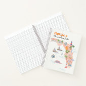 水彩カリフォルニア州アートマップトラベルジャーナル ノートブック (内部)