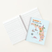 水彩カリフォルニア州アートマップトラベルジャーナル ノートブック (内部)