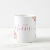 水彩カワイトマザーキリンウィズベビー コーヒーマグカップ (中央)