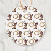 水彩カントリーブーツホースファームロデオパーティー フェイバータグ (裏面)