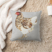 水彩カントリーヘン クッション (ブランケット)