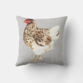 水彩カントリーヘン クッション (裏面)