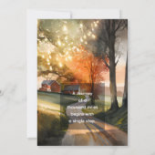 水彩カントリーロード 招待状 (裏面)