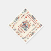 水彩カーニバルベビーシャワー招待状 スタンダードカクテルナプキン (角)