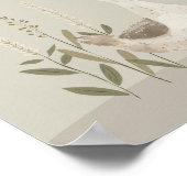 水彩ガチョウおむつラッフルベビーシャワーポスター ポスター (角)