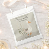 水彩ガチョウカスタマイズ可能ありがとう好意バッグ フェイバーバッグ (クリップ留めされた状態)