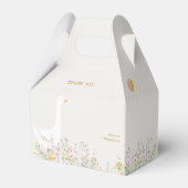 水彩ガチョウ野草ベビーシャワー フェイバーボックス (裏面サイド)