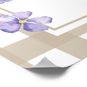 水彩ガチョウ間抜けベビーシャワー ポスター (角)