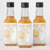 水彩ガチョウ鴨の野草赤ちゃんシャワー リキュールボトルラベル (ボトル)