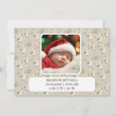 水彩ガチョウ – ベビーシャワーサンキューカード サンキューカード (裏面)